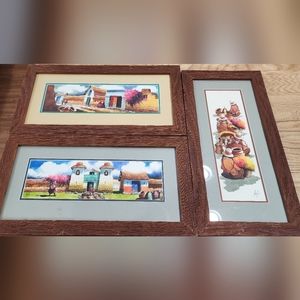 Set of 3 Original Water Color Paintings